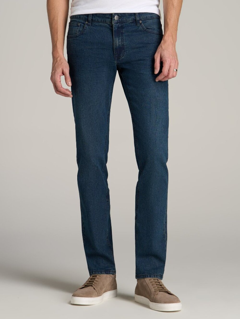 American Tall Carman TAPERED Jeans for Tall Men in Coastal Blue Size 3838 / 40 /